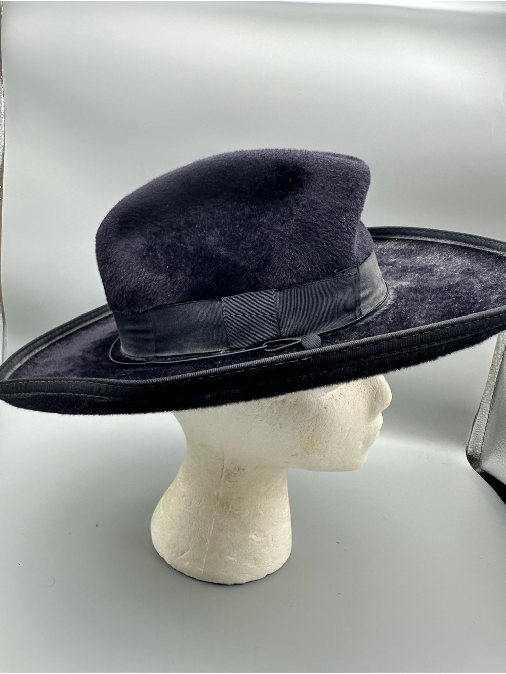 Vintage Tonak Premier Huckel Zephyr Fur Felt Sombrereria Tudela Caracas Hat 54